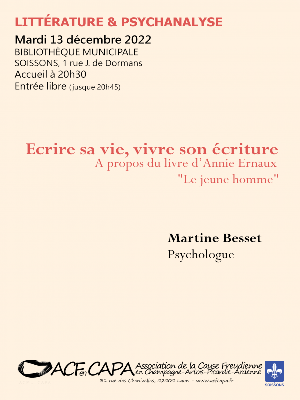 Ecrire sa vie, vivre son écriture