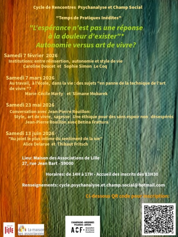 l'éspérance n'est pas une réponse à la douleur d'exister